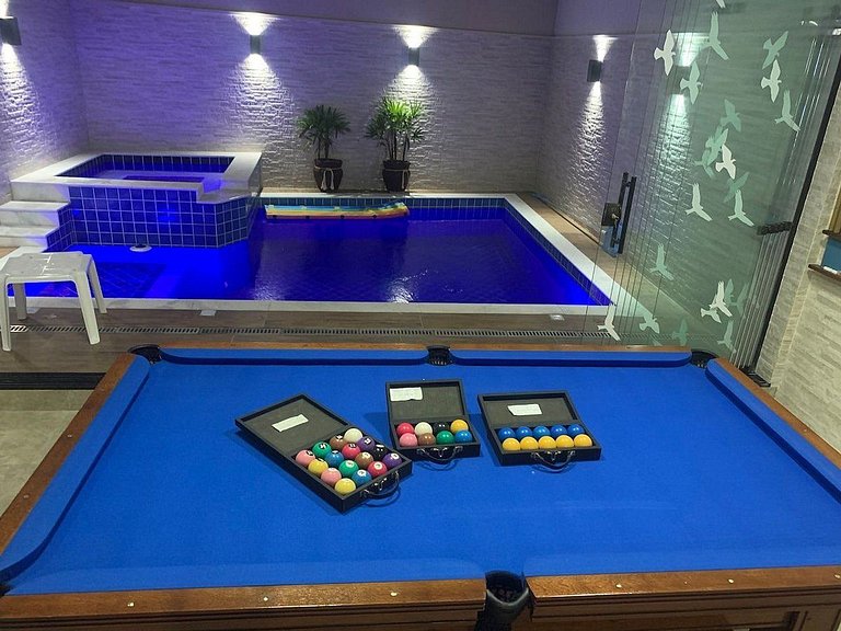 Perto do mar completa com piscina e sinuca