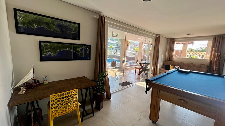 300 MTS Praia +Piscina +Hidro +Ar cond +Sinuca