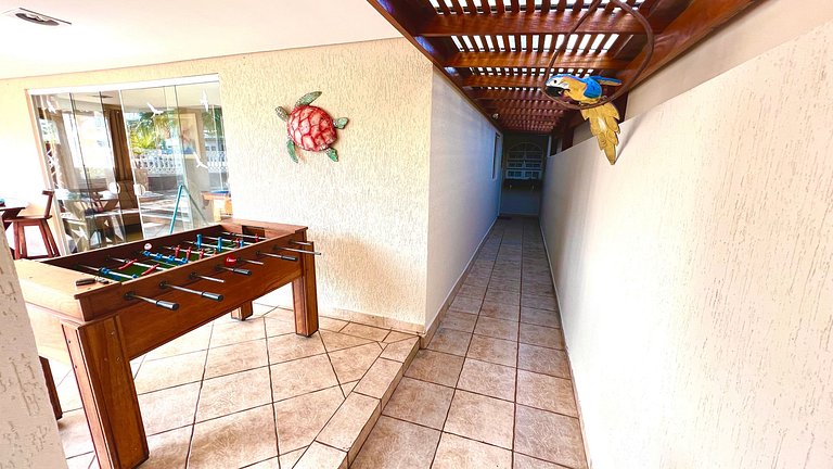 Praia/Piscina com Hidro/Sinuca 200 mts da praia