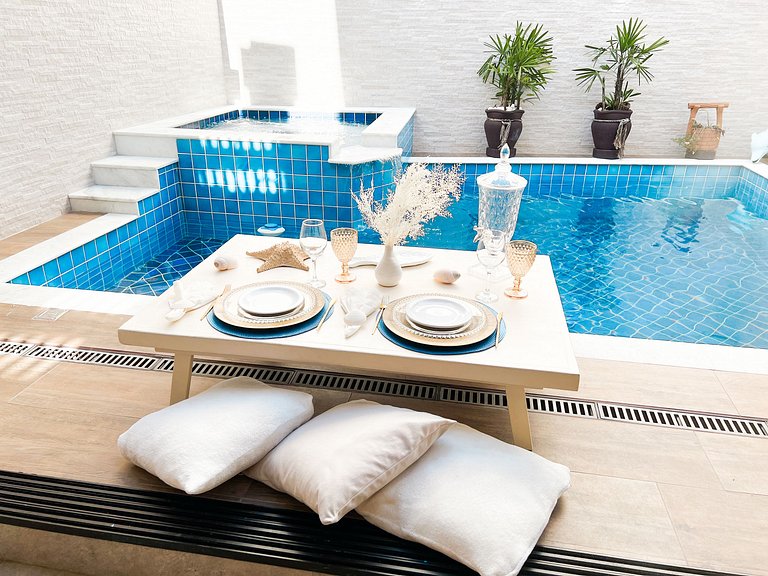 Perto do mar completa com piscina e sinuca