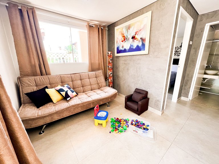 Praia/Piscina com Hidro/Sinuca 200 mts da praia