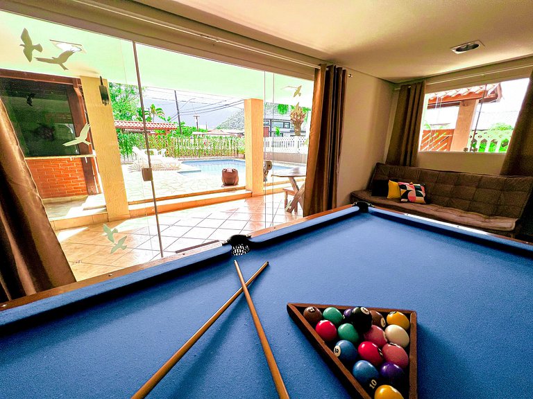 300 MTS Praia +Piscina +Hidro +Ar cond +Sinuca