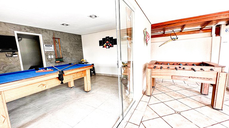 300 MTS Praia +Piscina +Hidro +Ar cond +Sinuca