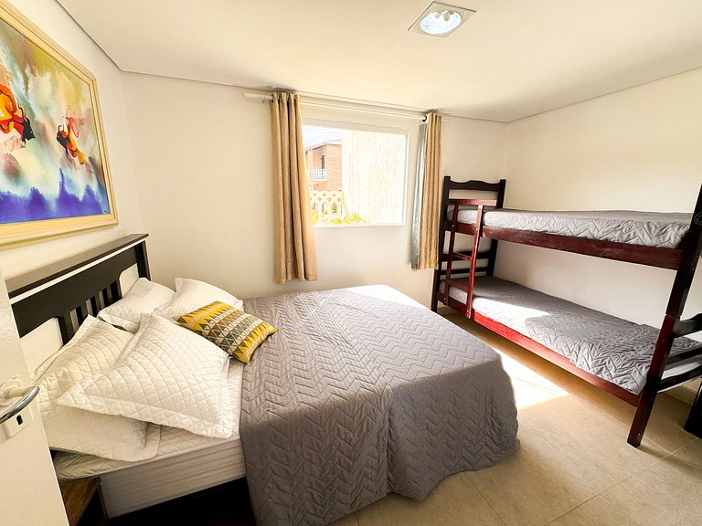 300 MTS Praia +Piscina +Hidro +Ar cond +Sinuca