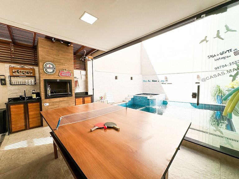 Perto do mar completa com piscina ,Hidro e sinuca