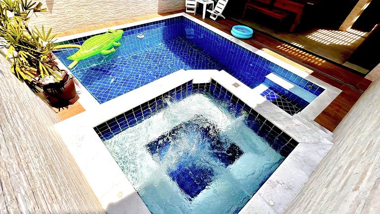 Perto do mar completa com piscina e sinuca
