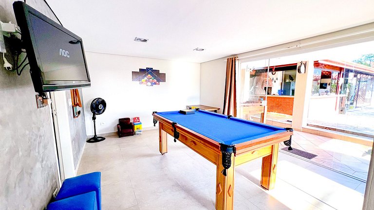 300 MTS Praia +Piscina +Hidro +Ar cond +Sinuca