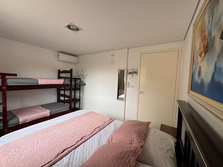 300 MTS Praia +Piscina +Hidro +Ar cond +Sinuca