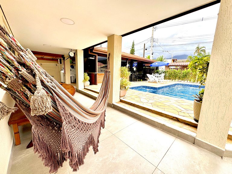 300 MTS Praia +Piscina +Hidro +Ar cond +Sinuca