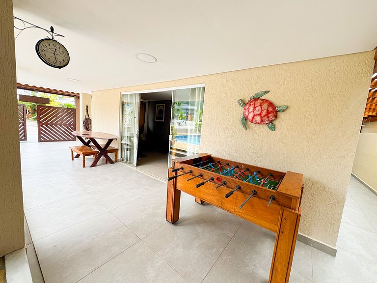 300 MTS Praia +Piscina +Hidro +Ar cond +Sinuca