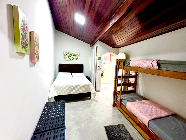 300 MTS Praia +Piscina +Hidro +Ar cond +Sinuca