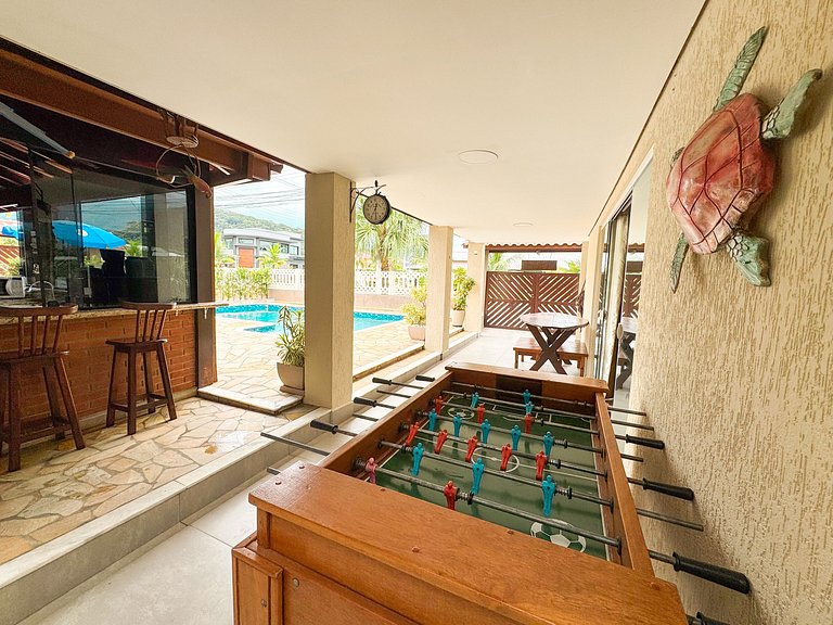 300 MTS Praia +Piscina +Hidro +Ar cond +Sinuca