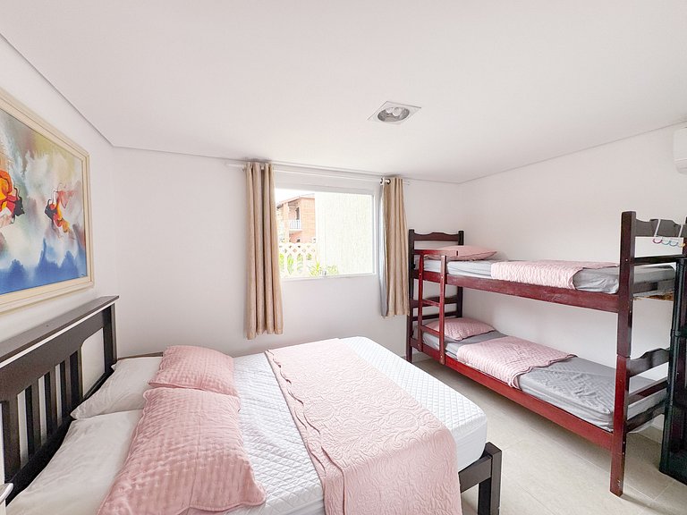 Praia/Piscina com Hidro/Sinuca 200 mts da praia